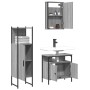 Sonoma gray plywood 3-piece bathroom furniture set by , Bathroom furniture - Ref: Foro24-3214818, Price: 152,50 €, Discount: %