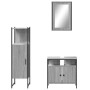 Sonoma gray plywood 3-piece bathroom furniture set by , Bathroom furniture - Ref: Foro24-3214818, Price: 152,50 €, Discount: %