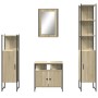 Sonoma oak plywood 4-piece bathroom furniture set by , Bathroom furniture - Ref: Foro24-3214826, Price: 293,23 €, Discount: %