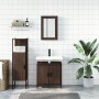 3-piece bathroom furniture set in brown oak plywood by , Bathroom furniture - Ref: Foro24-3214824, Price: 161,76 €, Discount: %