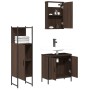 3-piece bathroom furniture set in brown oak plywood by , Bathroom furniture - Ref: Foro24-3214824, Price: 161,76 €, Discount: %