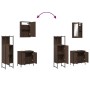 3-piece bathroom furniture set in brown oak plywood by , Bathroom furniture - Ref: Foro24-3214824, Price: 161,76 €, Discount: %