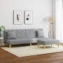 2-Sitzer-Schlafsofa mit Kissen und Hocker aus hellgrauem Stoff von , Sofas - Ref: Foro24-3216255, Preis: 287,33 €, Rabatt: %