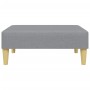 Sofá cama de 2 plazas con almohadas y taburete tela gris claro de , Sofás - Ref: Foro24-3216255, Precio: 287,33 €, Descuento: %