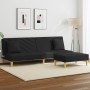 2-Sitzer-Schlafsofa mit Kissen und schwarzem Stoffhocker von , Sofas - Ref: Foro24-3216257, Preis: 283,76 €, Rabatt: %