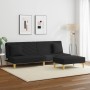 2-seater sofa bed with pillows and black fabric stool by , Sofas - Ref: Foro24-3216257, Price: 283,76 €, Discount: %