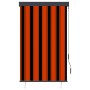 Estor enrollable de exterior naranja y marrón 100x250 cm de vidaXL, Persianas y estores - Ref: Foro24-145960, Precio: 45,99 €...