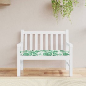 Garden bench cushion Oxford fabric leaf print 100x50x7 cm by , Cushions for chairs and sofas - Ref: Foro24-378930, Price: 26,...