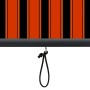 Orange and brown outdoor roller blind 100x250 cm