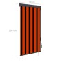 Estor enrollable de exterior naranja y marrón 100x250 cm de vidaXL, Persianas y estores - Ref: Foro24-145960, Precio: 45,99 €...