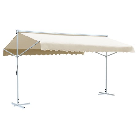 Cream free standing awning 600x300 cm by vidaXL, Umbrellas - Ref: Foro24-145884, Price: 476,99 €, Discount: %