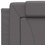 Bed with gray synthetic leather mattress 80x200 cm by , Beds and slatted bases - Ref: Foro24-3208757, Price: 259,24 €, Discou...