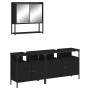 Black plywood 3-piece bathroom furniture set by , Bathroom furniture - Ref: Foro24-3214665, Price: 178,67 €, Discount: %