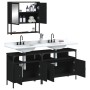 Black plywood 3-piece bathroom furniture set by , Bathroom furniture - Ref: Foro24-3214665, Price: 178,67 €, Discount: %