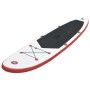 Set de paddel surf tabla SUP inflable rojo y blanco