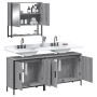 Set de muebles de baño 3 pzas madera contrachapada gris sonoma de , Muebles de baño - Ref: Foro24-3214673, Precio: 168,73 €, ...