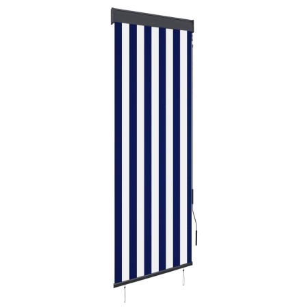 Blau-weißes Außenrollo 60x250 cm von vidaXL, Jalousien und Jalousien - Ref: Foro24-145943, Preis: 37,46 €, Rabatt: %