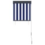 Estor enrollable de exterior azul y blanco 60x250 cm de vidaXL, Persianas y estores - Ref: Foro24-145943, Precio: 37,46 €, De...