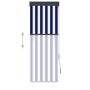 Blue and white outdoor roller blind 60x250 cm by vidaXL, Blinds and blinds - Ref: Foro24-145943, Price: 37,46 €, Discount: %