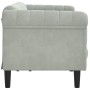 3-Sitzer-Sofa aus hellgrauem Samt von , Sofas - Ref: Foro24-372585, Preis: 286,25 €, Rabatt: %