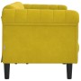 Yellow velvet 3-seater sofa by , Sofas - Ref: Foro24-372591, Price: 297,64 €, Discount: %