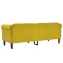 Yellow velvet 3-seater sofa by , Sofas - Ref: Foro24-372591, Price: 297,64 €, Discount: %