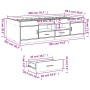 Liege mit Schubladen aus Sonoma-Eichenholzwerkstoff, 100 x 200 cm von , Betten und Lattenroste - Ref: Foro24-3280239, Preis: ...