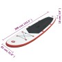 Rot-weißes aufblasbares SUP-Paddelboard-Set von vidaXL, Paddleboards - Ref: Foro24-92203, Preis: 192,24 €, Rabatt: %