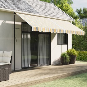 Tela de repuesto de toldo rayas de colores 4x3 m de , Toldos - Ref: Foro24-367726, Precio: 62,39 €, Descuento: %