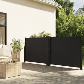 Schwarze einziehbare Seitenmarkise 140x600 cm von , Sonnenschirme - Ref: Foro24-4004609, Preis: 124,99 €, Rabatt: %