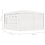 Carpa profesional para fiestas con paredes blanco 90 g/m² 4x4 m de vidaXL, Carpas y cenadores - Ref: Foro24-48525, Precio: 11...