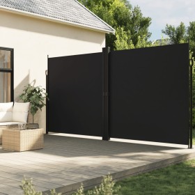 Schwarze einziehbare Seitenmarkise 200x600 cm von , Sonnenschirme - Ref: Foro24-4004654, Preis: 152,76 €, Rabatt: %