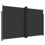 Black retractable side awning 200x600 cm by , Umbrellas - Ref: Foro24-4004654, Price: 152,62 €, Discount: %