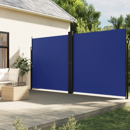 Blaue einziehbare Seitenmarkise 200x600 cm von , Sonnenschirme - Ref: Foro24-4004656, Preis: 146,99 €, Rabatt: %