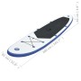 Set de tabla inflable de paddle surf SUP azul y blanco