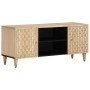 Solid mango wood TV cabinet 105x33x46 cm by , TV Furniture - Ref: Foro24-358248, Price: 108,55 €, Discount: %