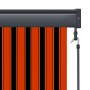 Orange and brown outdoor roller blind 60x250 cm by vidaXL, Blinds and blinds - Ref: Foro24-145948, Price: 30,99 €, Discount: %