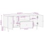 TV-Schrank aus massivem Mangoholz, 105 x 33 x 46 cm von , TV-Möbel - Ref: Foro24-358262, Preis: 131,99 €, Rabatt: %