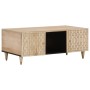 Solid mango wood coffee table 100x54x40 cm by , Coffee table - Ref: Foro24-358260, Price: 143,99 €, Discount: %