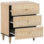 Solid mango wood bedside table 50x33x60 cm by , Nightstands - Ref: Foro24-358257, Price: 104,67 €, Discount: %