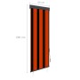 Estor enrollable de exterior naranja y marrón 60x250 cm de vidaXL, Persianas y estores - Ref: Foro24-145948, Precio: 30,99 €,...