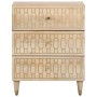 Mesita de noche madera maciza de mango 50x33x60 cm de , Mesitas de noche - Ref: Foro24-358257, Precio: 104,99 €, Descuento: %