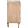 Solid mango wood bedside table 50x33x60 cm by , Nightstands - Ref: Foro24-358257, Price: 104,67 €, Discount: %