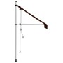 Retractable manual awning in orange and brown, 150 cm. by vidaXL, Awnings - Ref: Foro24-145835, Price: 62,98 €, Discount: %