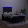 Cama box spring con colchón y LED terciopelo negro 120x190 cm de , Camas y somieres - Ref: Foro24-3270319, Precio: 408,39 €, ...