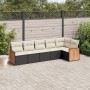 6-teilige Gartensofagarnitur und schwarze synthetische Rattankissen von , Gartensets - Ref: Foro24-3260068, Preis: 403,99 €, ...