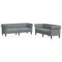 2-teilige Sofagarnitur aus hellgrauem Stoff von , Sofas - Ref: Foro24-3209200, Preis: 577,17 €, Rabatt: %