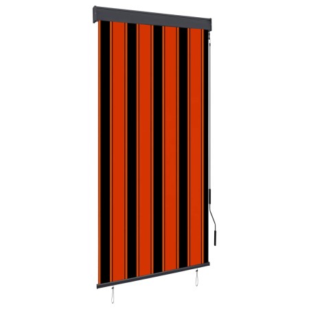 Orange and brown outdoor roller blind 80x250 cm by vidaXL, Blinds and blinds - Ref: Foro24-145954, Price: 38,28 €, Discount: %