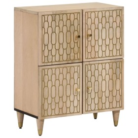 Solid mango wood auxiliary cabinet 60x33x75 cm by , Sideboards - Ref: Foro24-358274, Price: 134,99 €, Discount: %