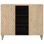 Solid mango wood auxiliary cabinet 90x33x75 cm by , Sideboards - Ref: Foro24-358276, Price: 161,27 €, Discount: %